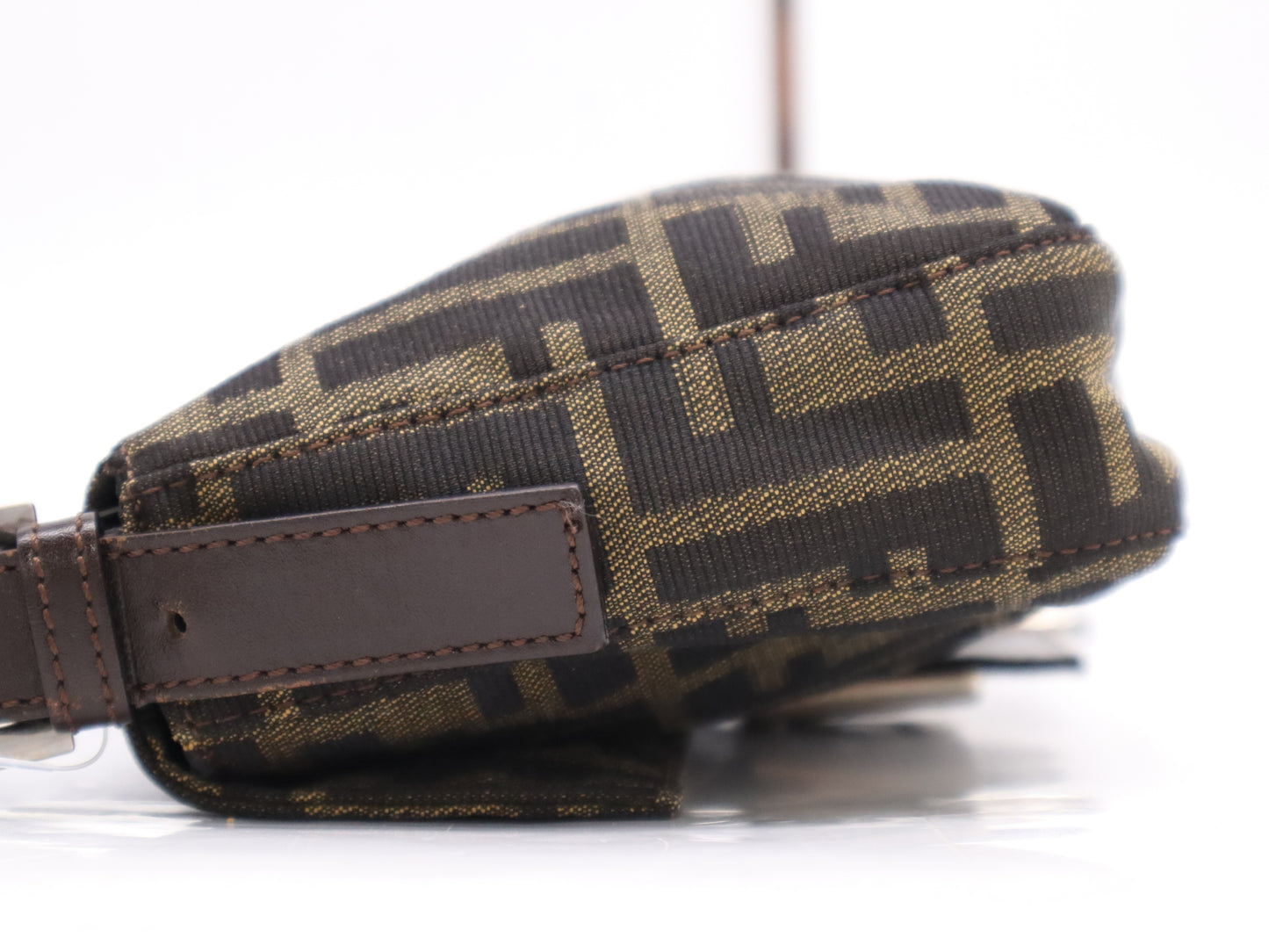 FENDI Zucca Mamma Bucket Brown Handbag