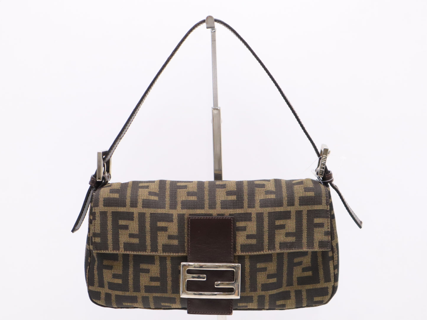FENDI Zucca Mamma Bucket Brown Handbag