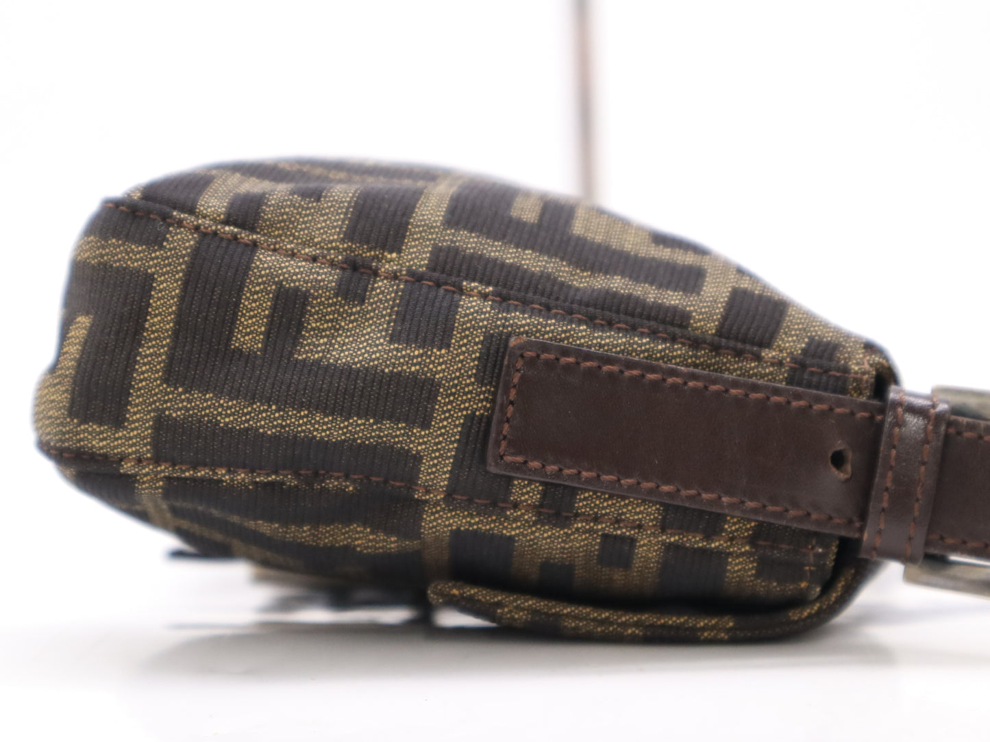 FENDI Zucca Mamma Bucket Brown Handbag