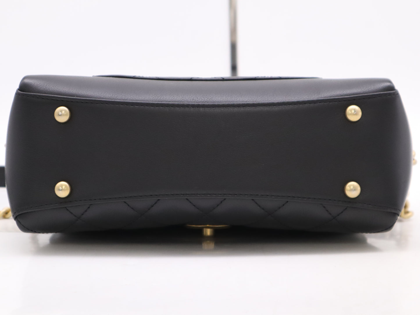 CHANEL Matelasse Chain Shoulder Bag in Black Lambskin with Dust Bag, Sticker, and Card Included, 28272240