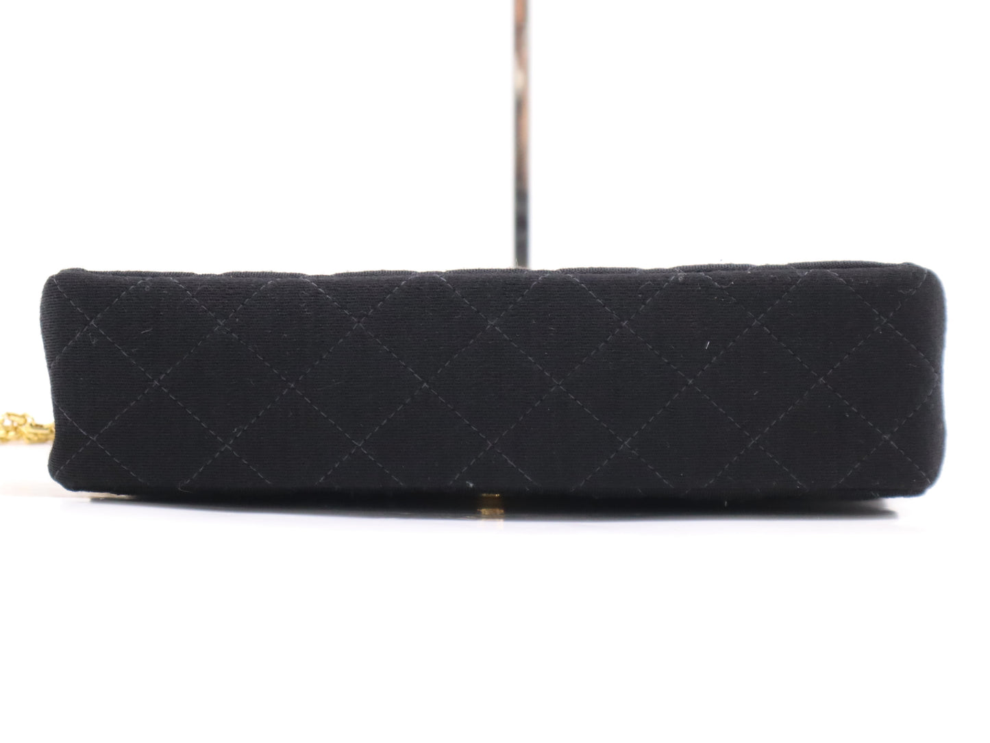 CHANEL Cotton Matelasse 26 Chain Shoulder Bag Black Seal 3606725 Shoulder Bag