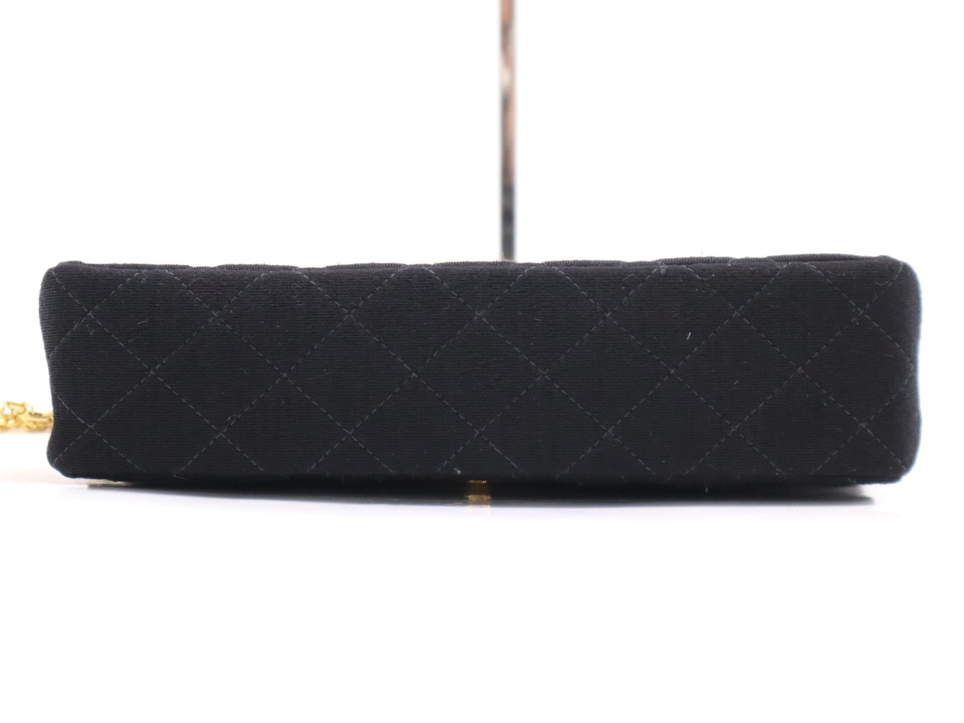 CHANEL Cotton Matelasse 26 Chain Shoulder Bag Black Seal 3606725 Shoulder Bag