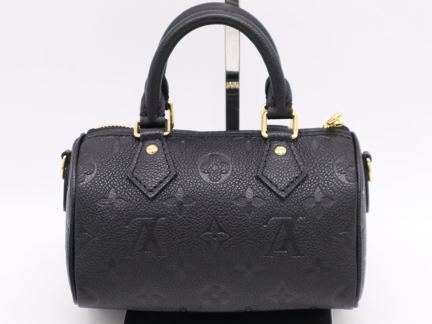LOUIS VUITTON M82450 Empreinte Nano Speedy Noir RFID Verified Handbag