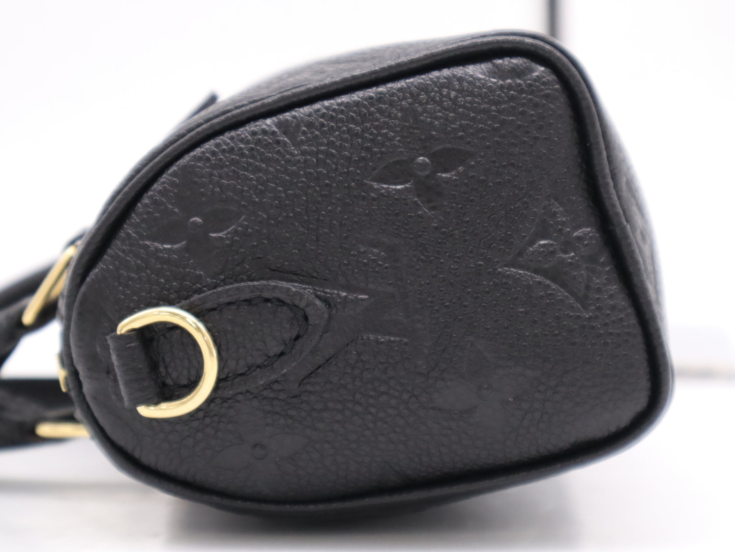 LOUIS VUITTON M82450 Empreinte Nano Speedy Noir RFID Verified Handbag
