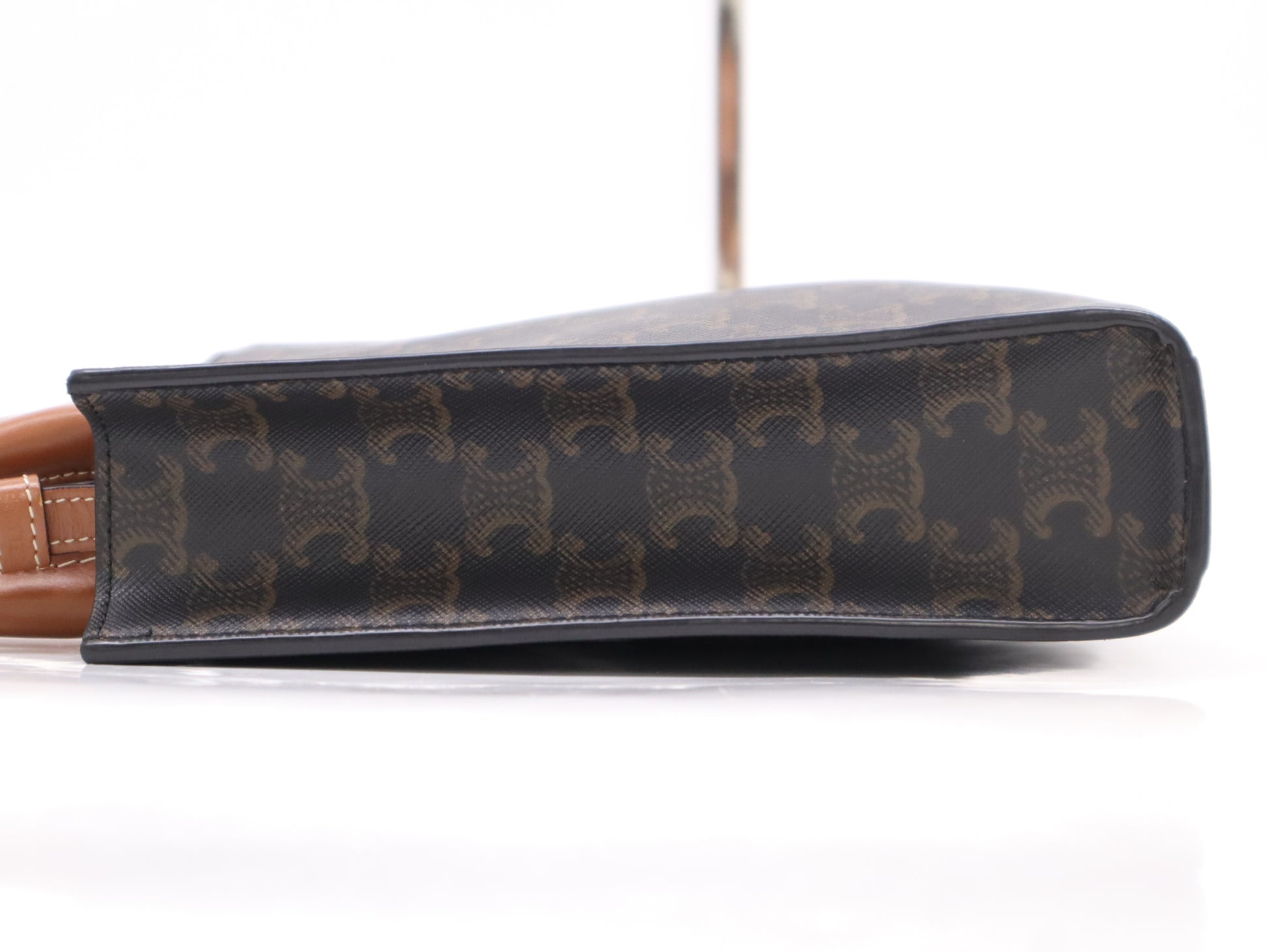 CELINE Triomphe Mini Vertical Cabas Brown Handbag