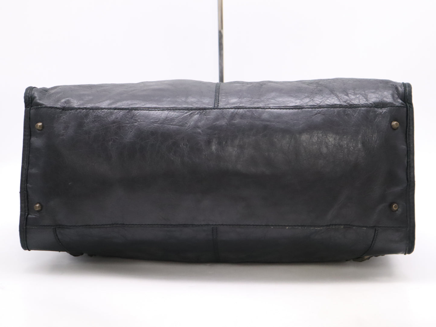 BALENCIAGA 110506 Leather Handbag Black Handbag