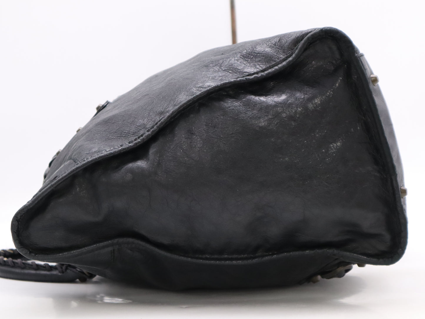 BALENCIAGA 110506 Leather Handbag Black Handbag