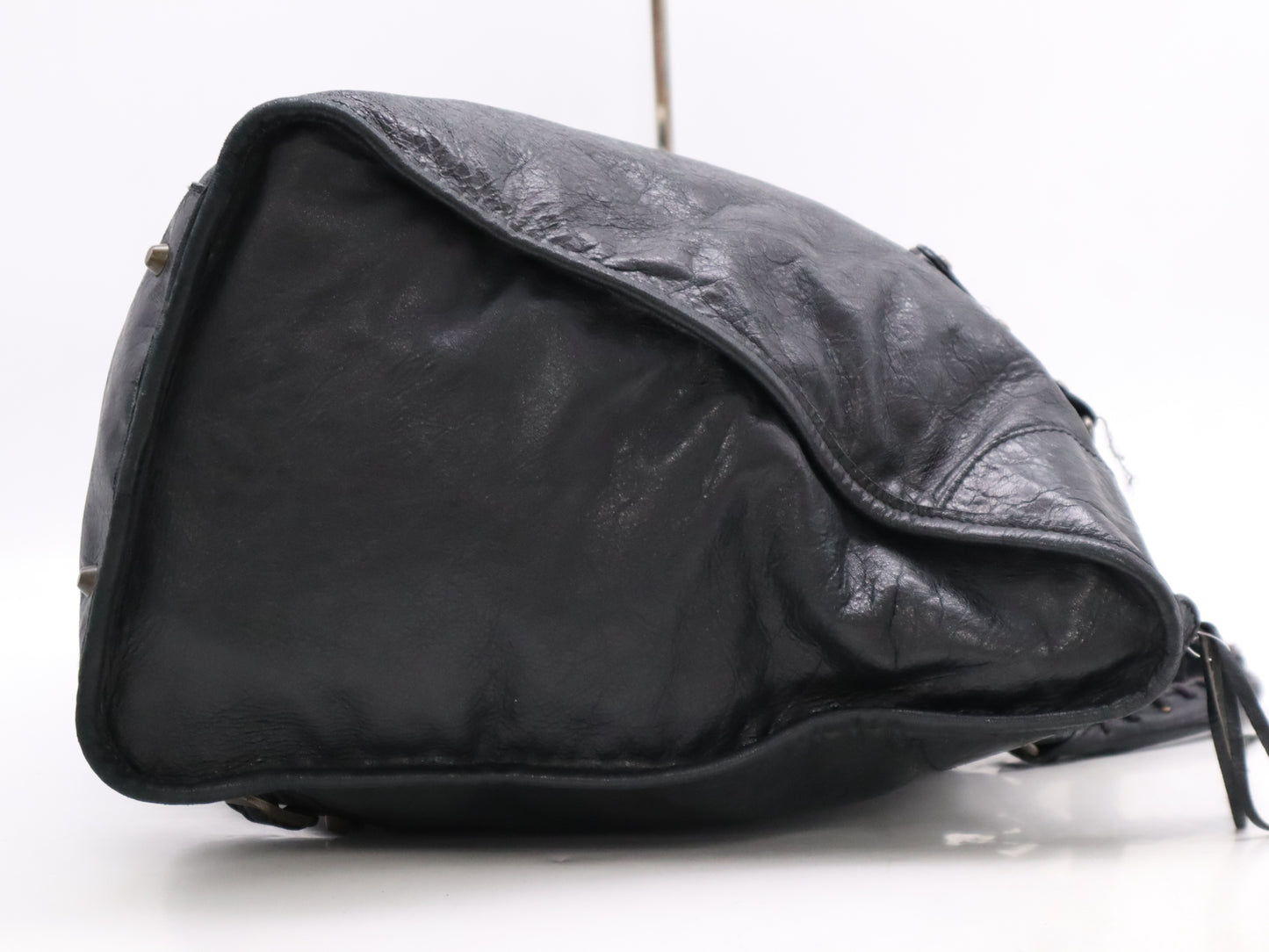 BALENCIAGA 110506 Leather Handbag Black Handbag
