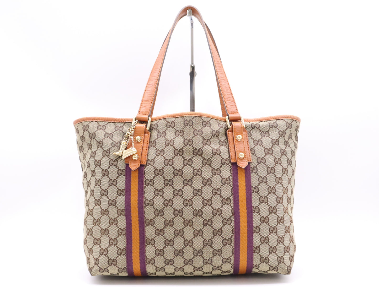 GUCCI 139260GG Canvas Sherry Line Shoulder Bag 486622 Tote Bag