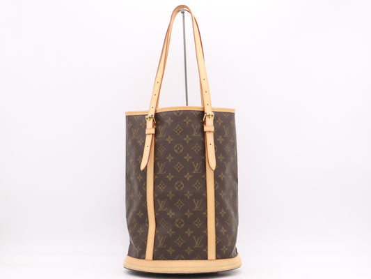 LOUIS VUITTON M42236 Monogram Bucket GM Tote Bag with Pouch