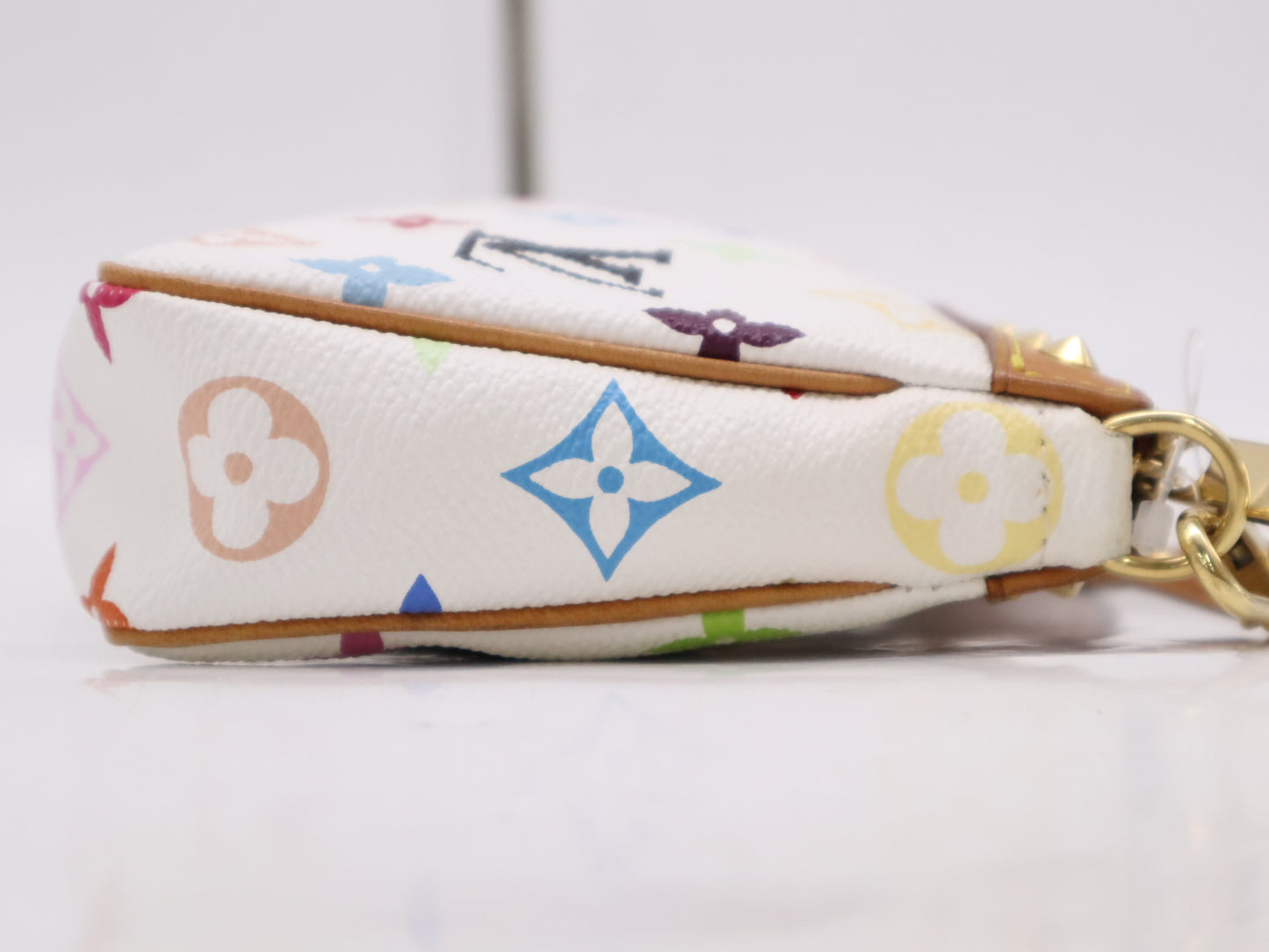 LOUIS VUITTON M92649 Multicolor Pochette Accessoires Blanc with Dust Bag