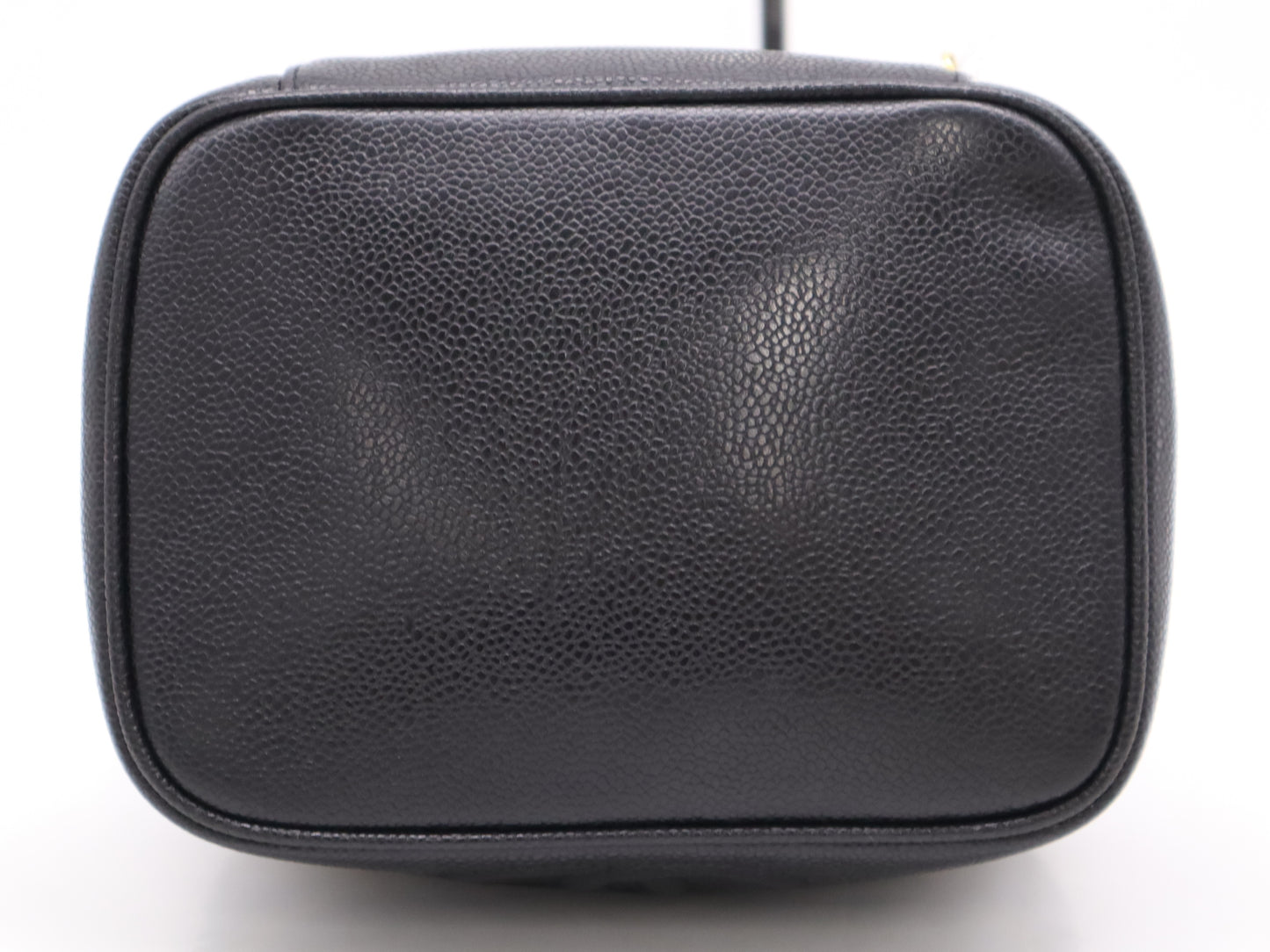 CHANEL Caviar Skin Vanity Bag, Black, GD Hardware, Card Holder, Sticker, 4645215, Handbag