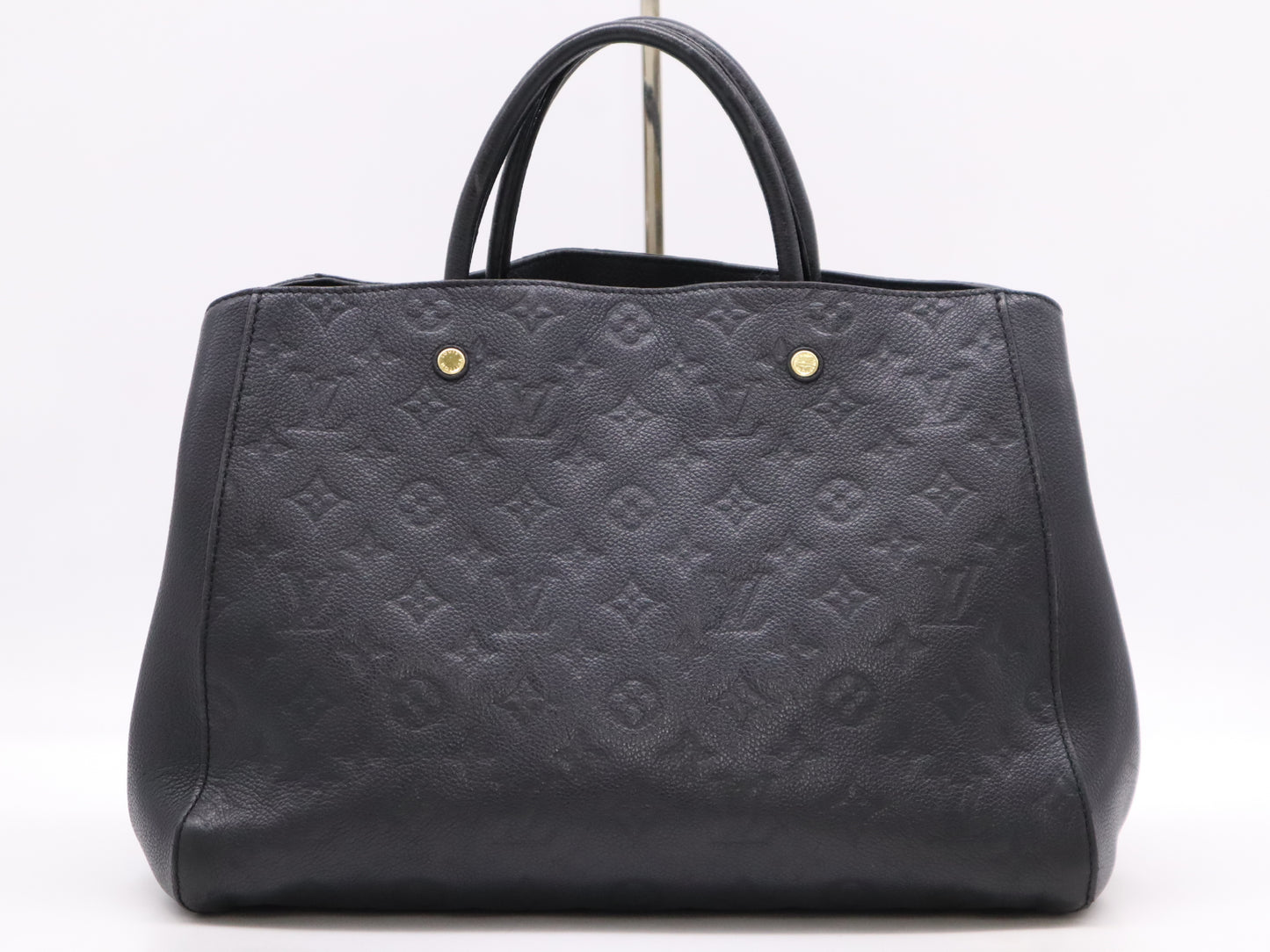 LOUIS VUITTON M41048 Empreinte Montaigne MM Noir Handbag