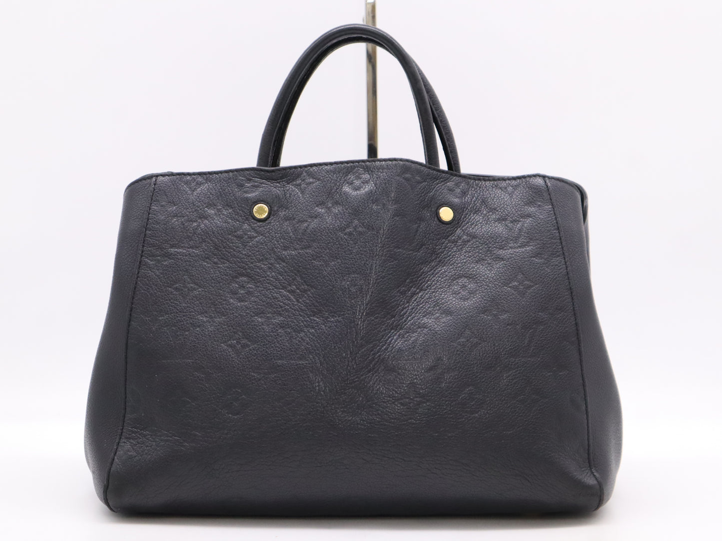 LOUIS VUITTON M41048 Empreinte Montaigne MM Noir Handbag
