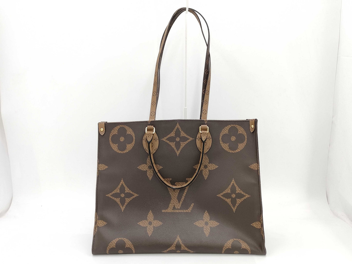 LOUIS VUITTON Monogram M45320 Reverse On the Go GM Monogram Giant RFID Verified Handbag