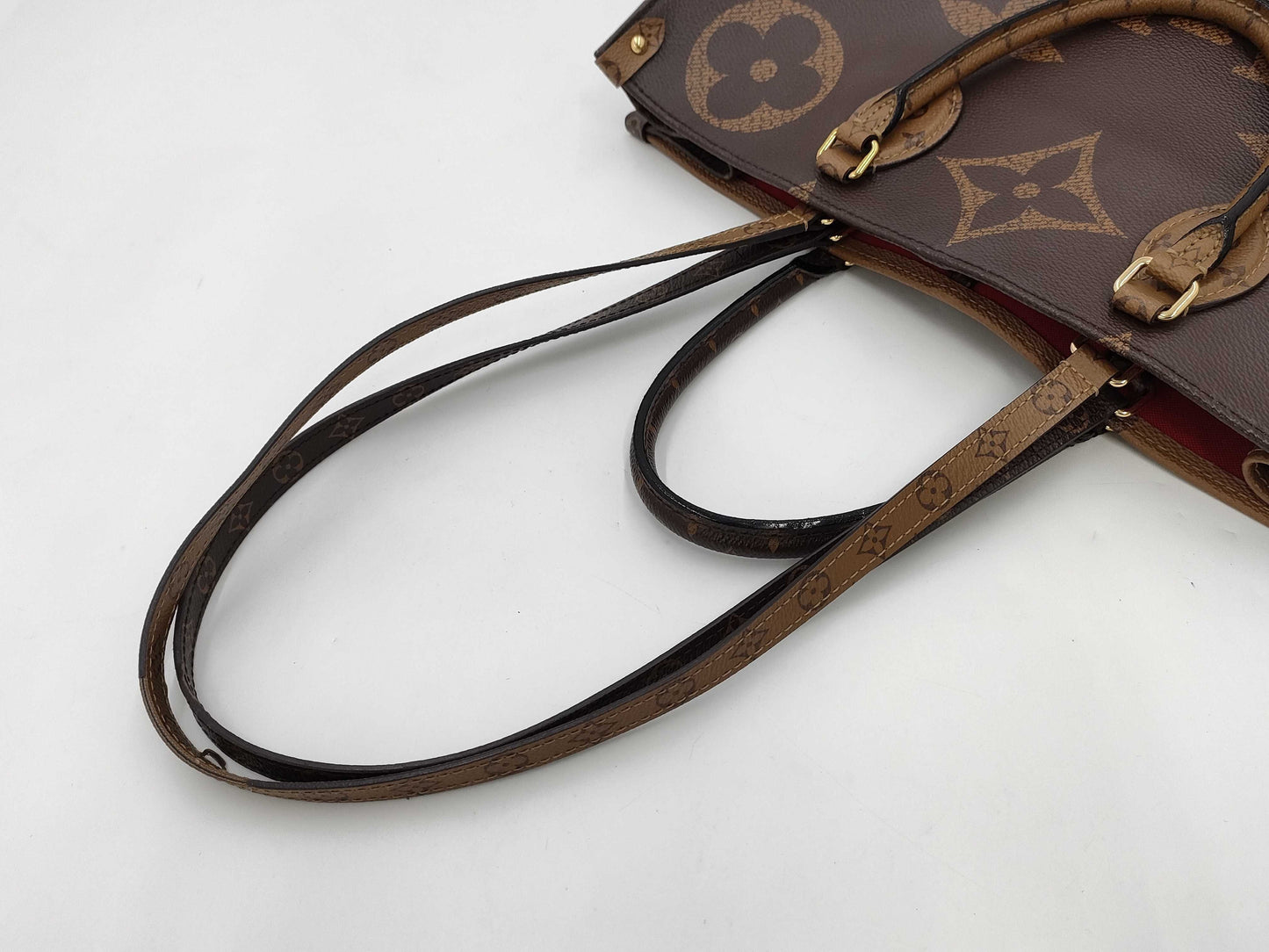 LOUIS VUITTON Monogram M45320 Reverse On the Go GM Monogram Giant RFID Verified Handbag