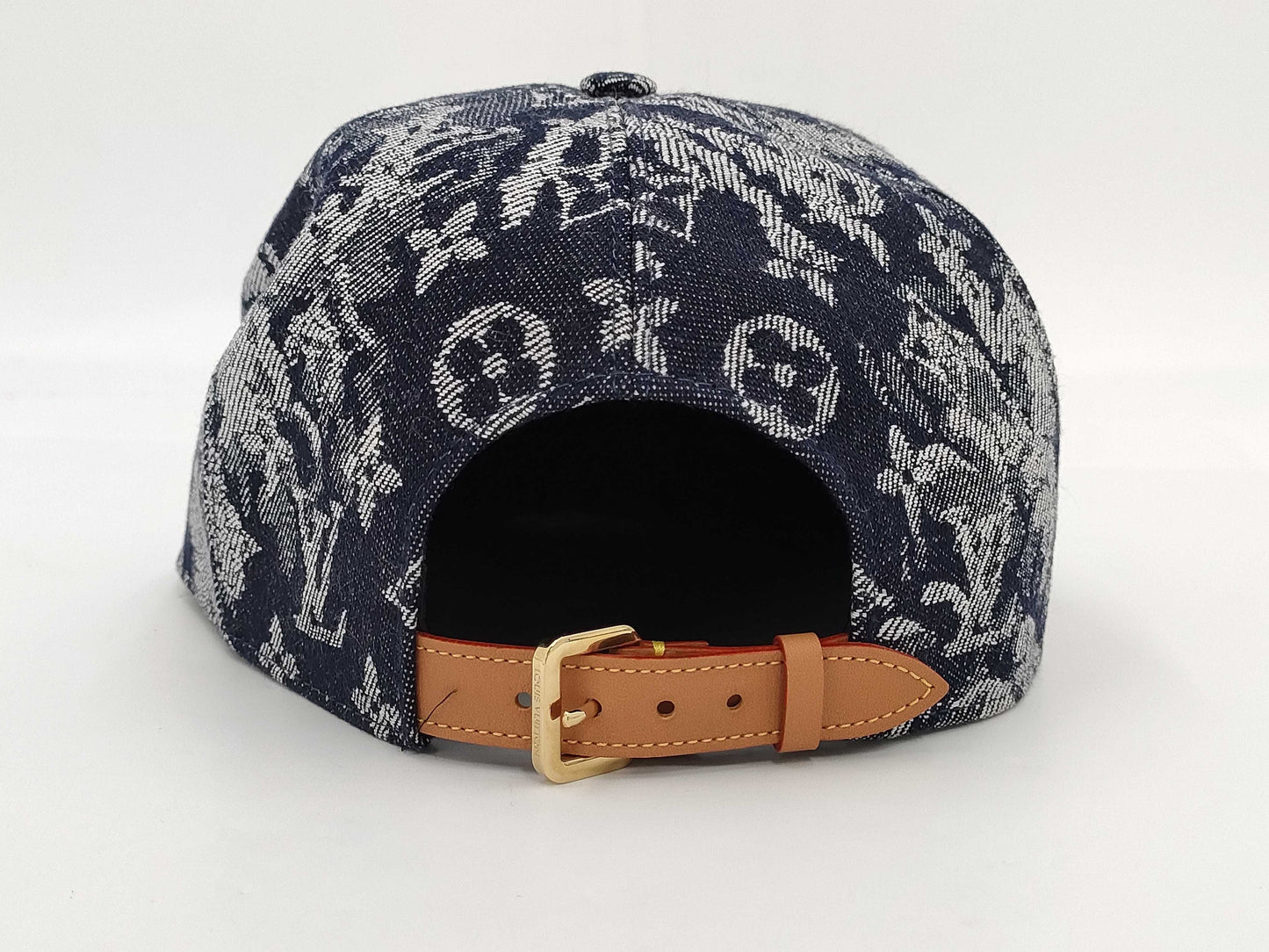 LOUIS VUITTON Monogram MP2872 Monogram Tapestry Baseball Cap, Cotton Canvas, Navy, Other Accessories