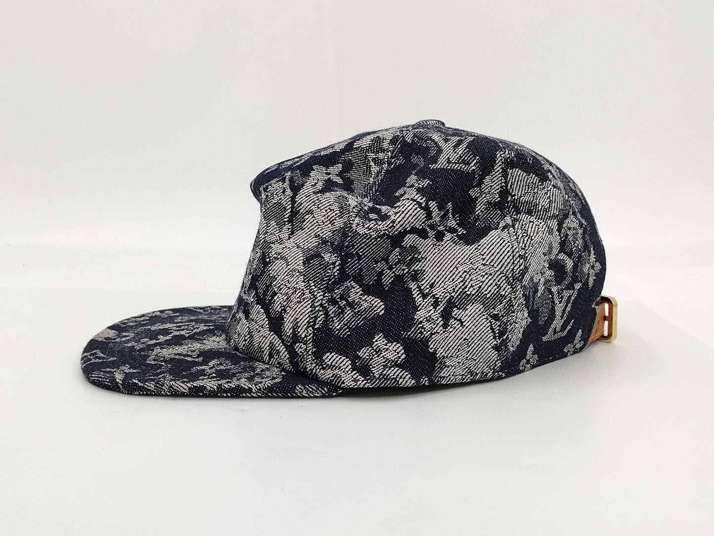 LOUIS VUITTON Monogram MP2872 Monogram Tapestry Baseball Cap, Cotton Canvas, Navy, Other Accessories