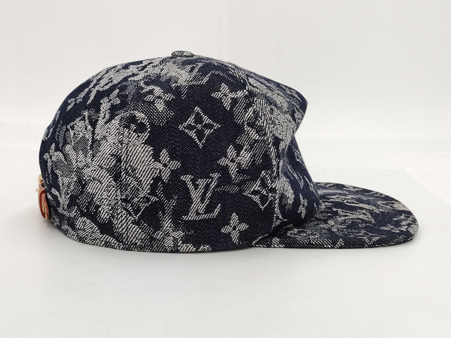 LOUIS VUITTON Monogram MP2872 Monogram Tapestry Baseball Cap, Cotton Canvas, Navy, Other Accessories