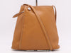 HERMES Leather Gazelle Shoulder Bag in Swift Leather, Orange, with Silver Hardware, □A Stamp, 1997