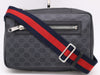 GUCCI 478325GG Supreme Body Bag Waist Belt Bag Black Red Waist Bag