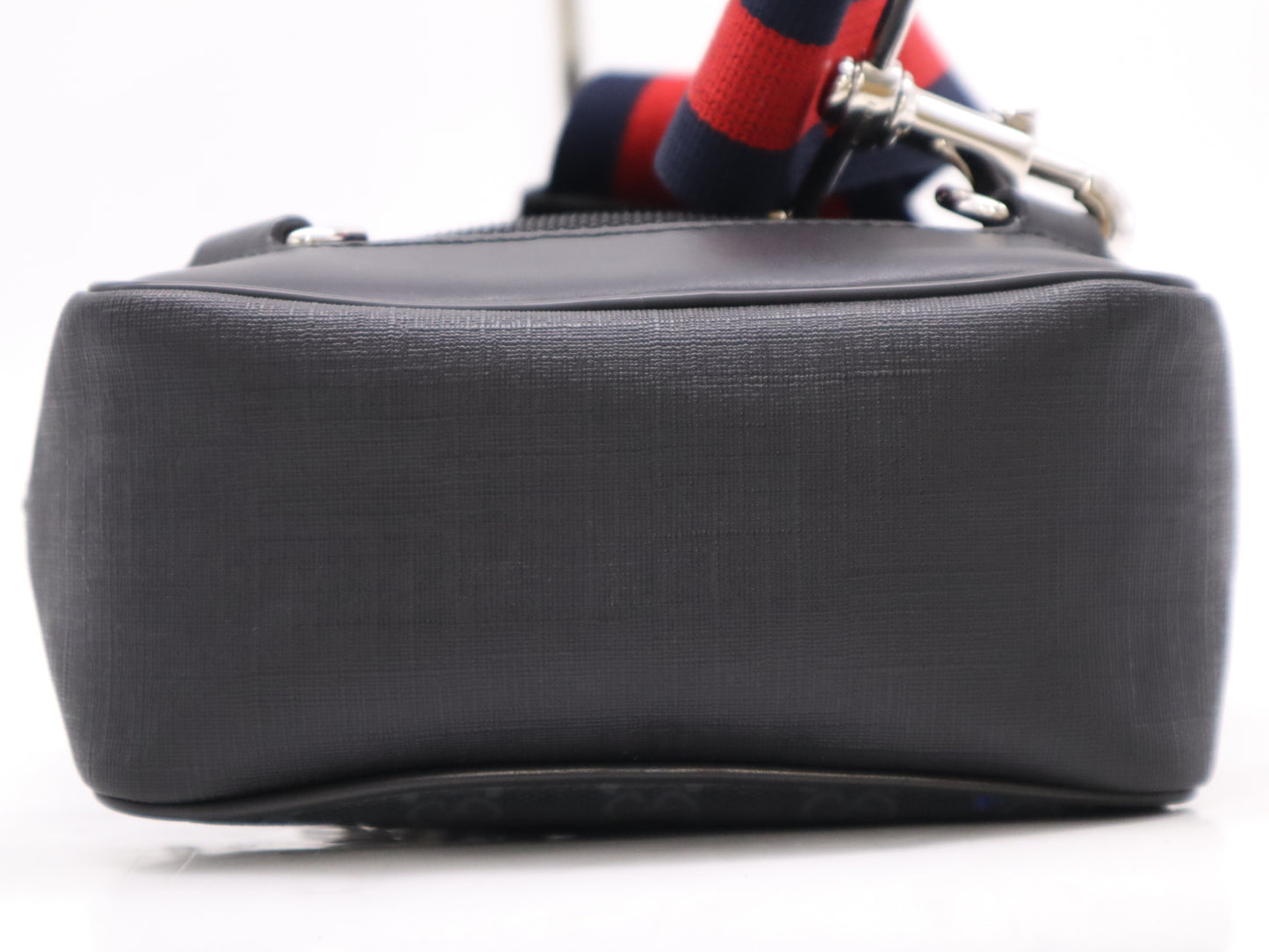 GUCCI 478325GG Supreme Body Bag Waist Belt Bag Black Red Waist Bag