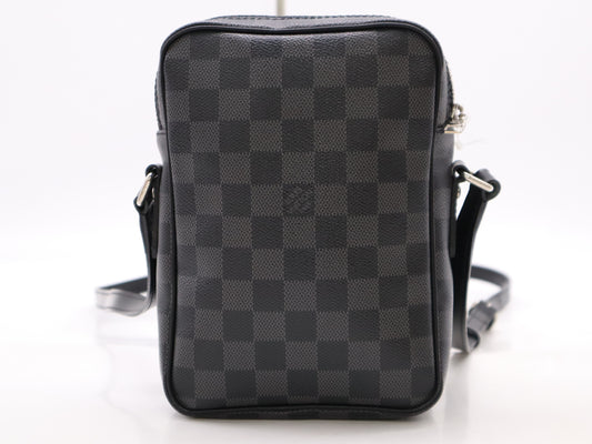 LOUIS VUITTON N41446 Graphite Lem Shoulder Bag with Dust Bag