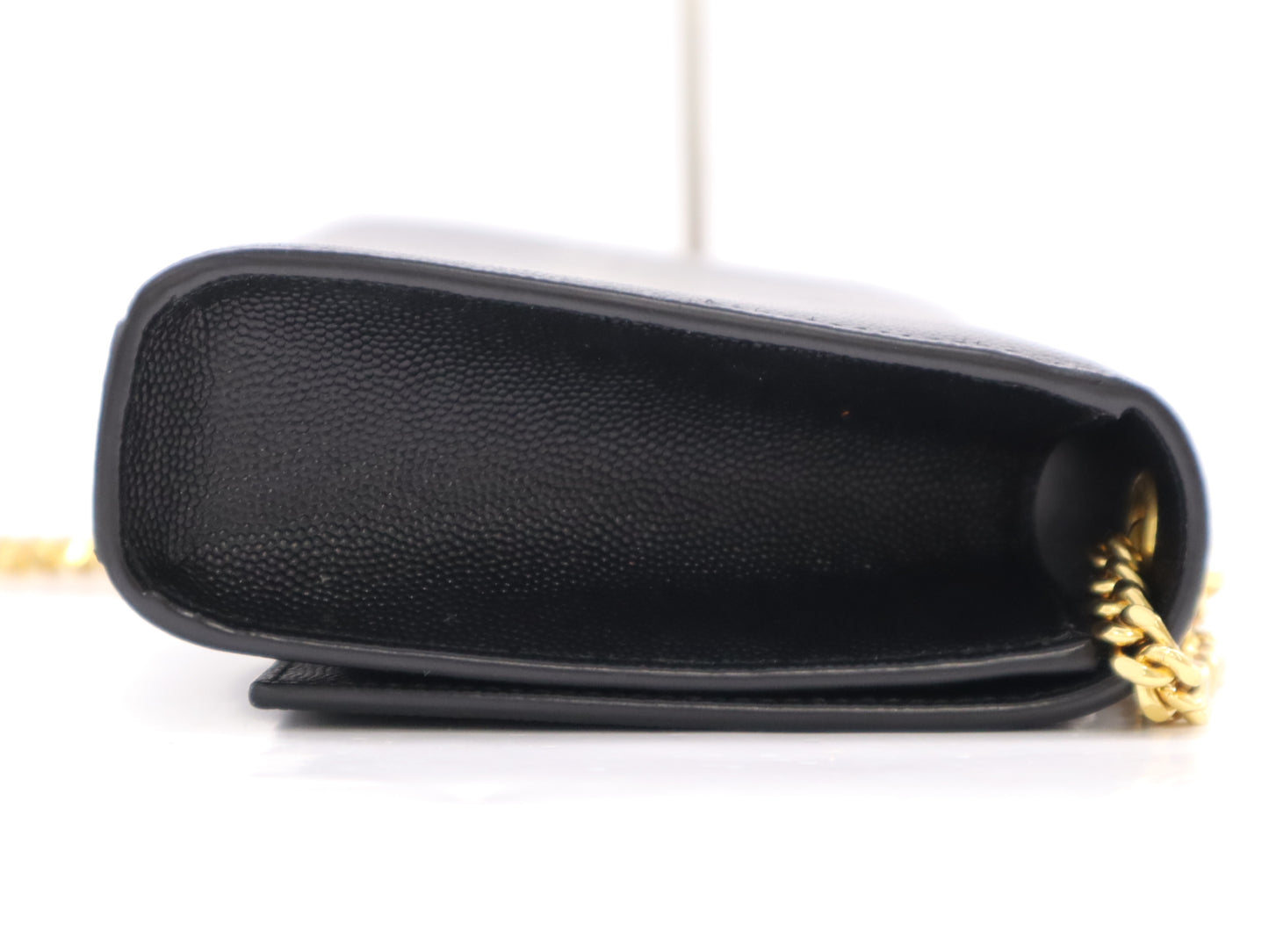 Yves Saint Laurent 469390 Leather Kate Small Chain Shoulder Bag in Black with GD Hardware