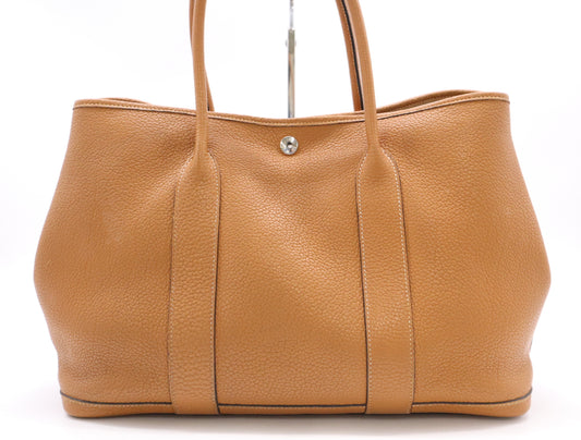 HERMES Negonda Garden Party 36 Brown A Stamp 2017 Tote Bag