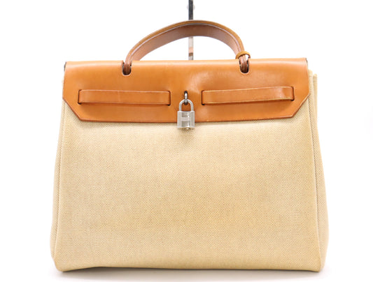 HERMES Leather Air Bag PM □E Stamp 2001 Comes with padlock, two keys, strap, crochet, spare bag, and stopper. Shoulder bag