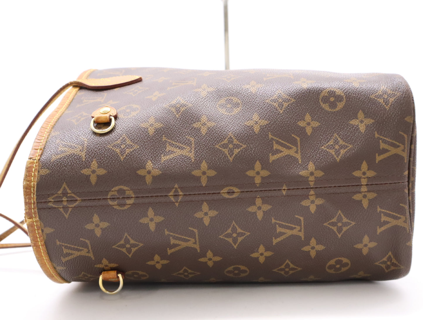 LOUIS VUITTON M41177 Monogram Neverfull MM Cerise Tote Bag with Pouch