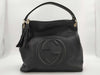GUCCI 536194 Leather Soho Shoulder Bag in Black with GD Hardware