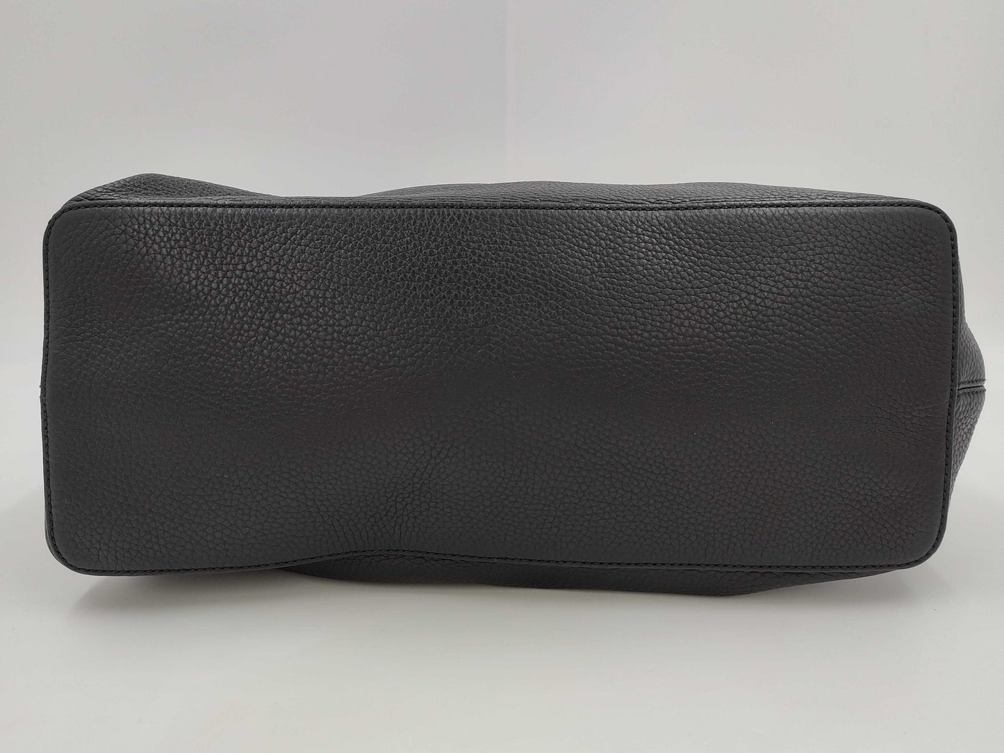 GUCCI 536194 Leather Soho Shoulder Bag in Black with GD Hardware