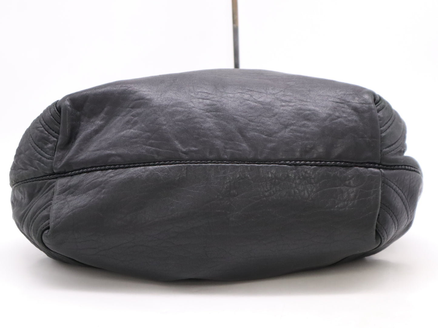 FENDI Leather Spy Bag Black Handbag