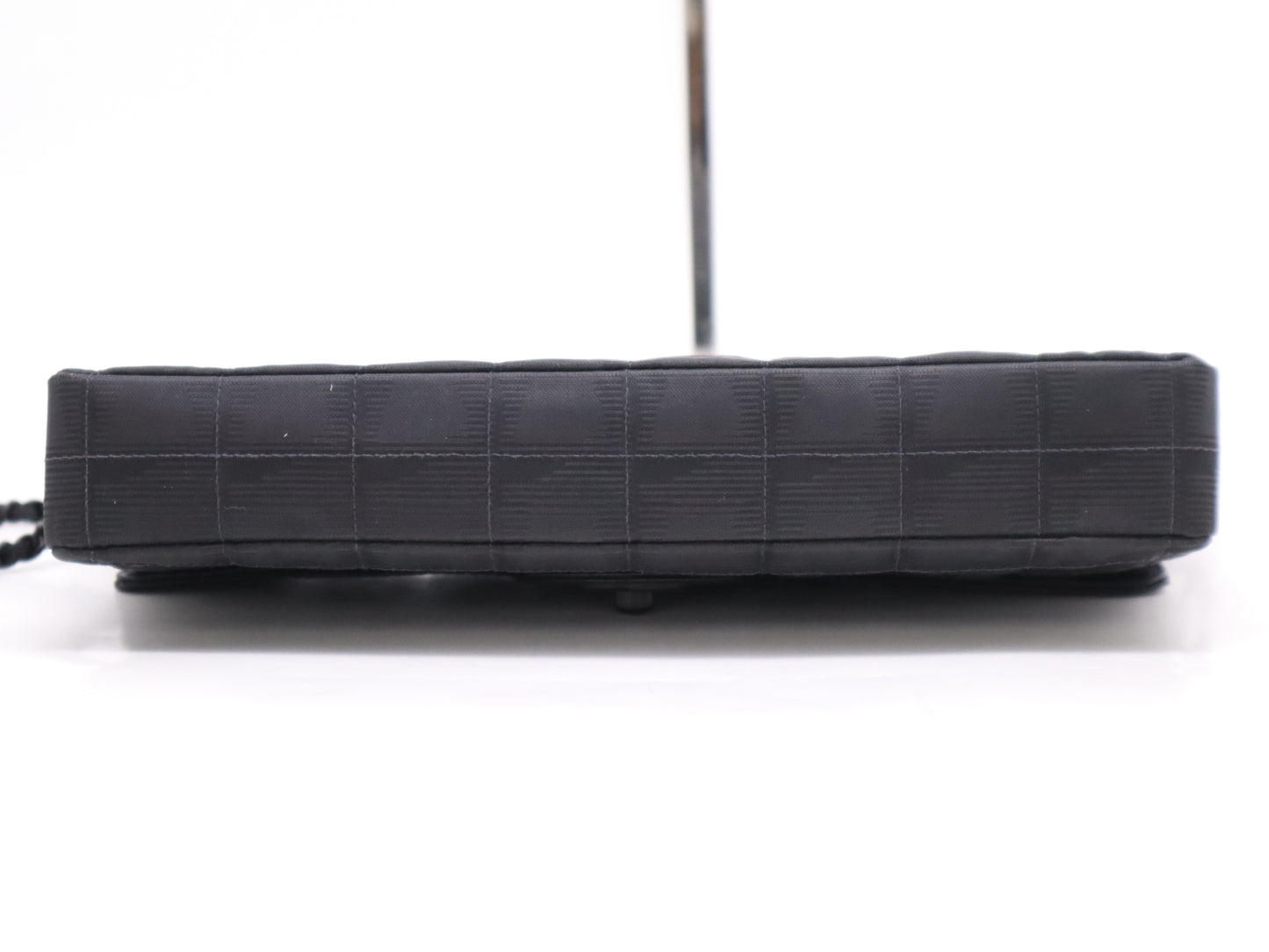 CHANEL Canvas New Travel Line Chocolate Bar Chain Shoulder Bag Black Seal 6420912 Shoulder Bag