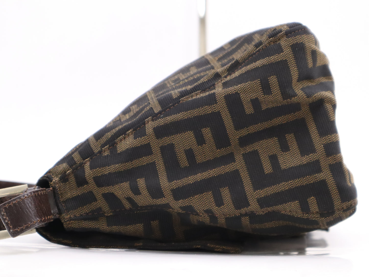 FENDI Zucca Mamma Bucket Brown Shoulder Bag