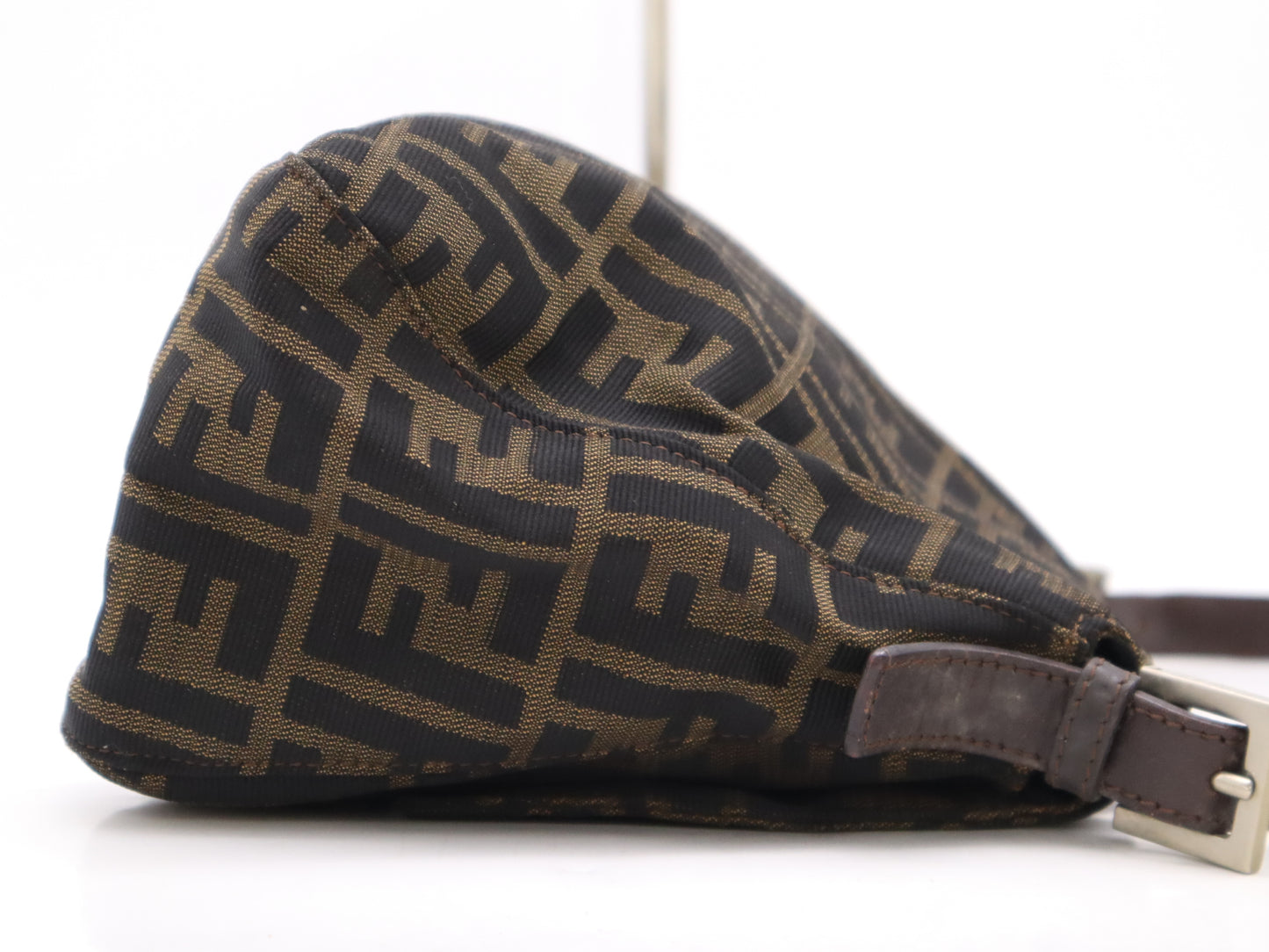 FENDI Zucca Mamma Bucket Brown Shoulder Bag