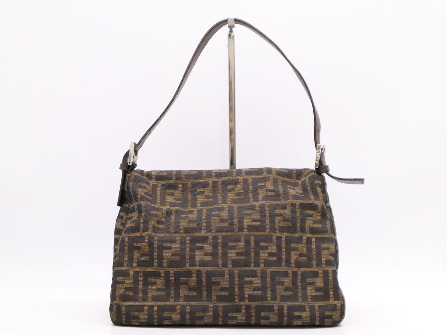 FENDI Zucca Mamma Bucket Brown Shoulder Bag