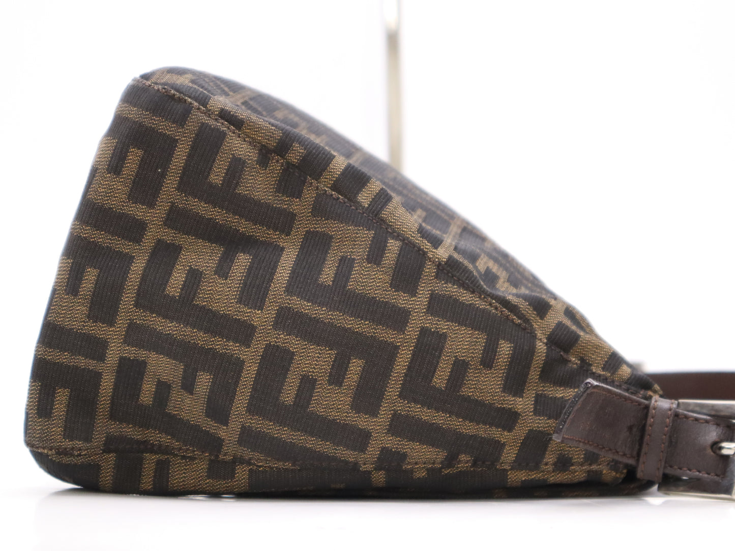FENDI Zucca Mamma Bucket Brown Shoulder Bag