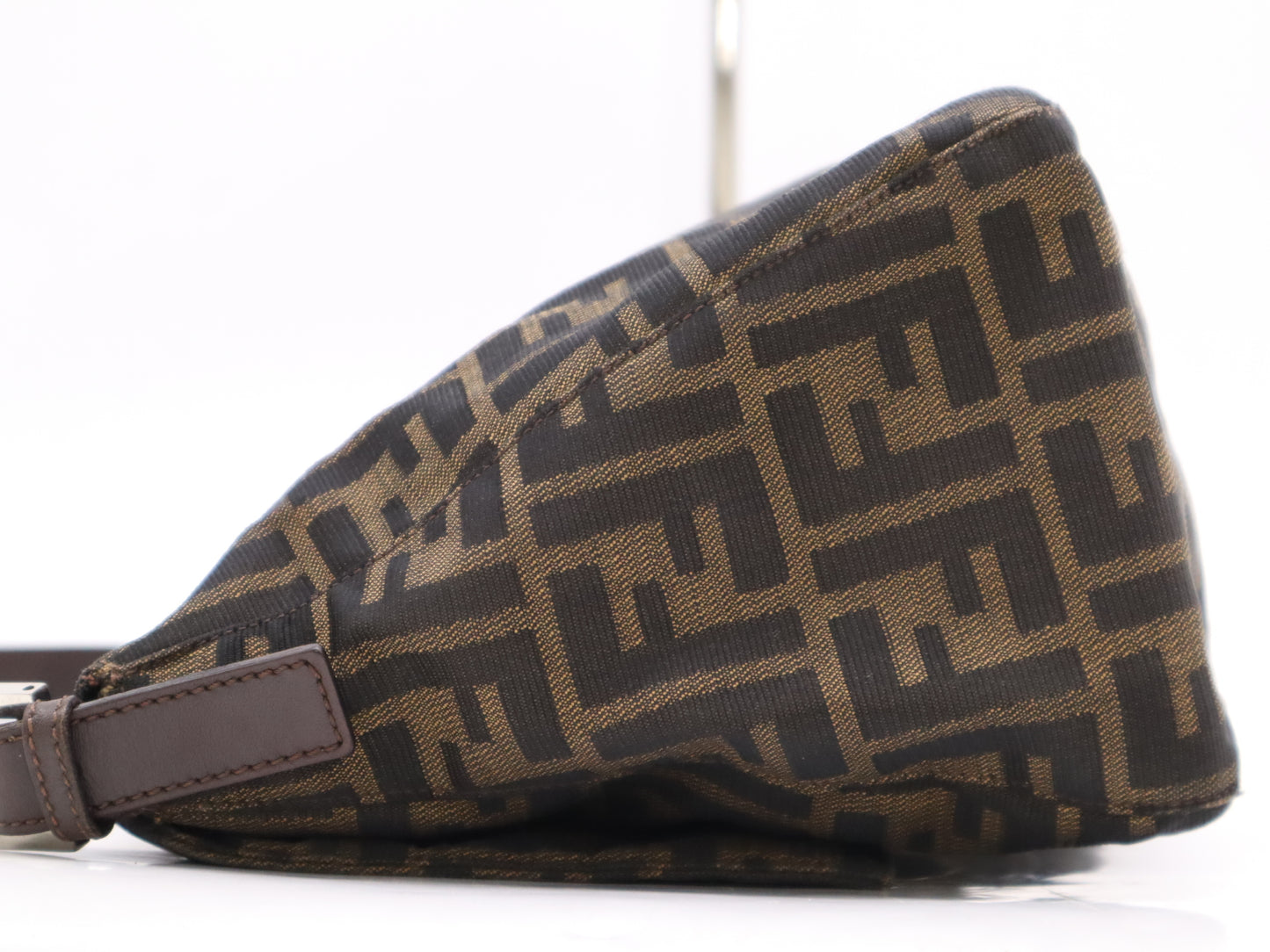 FENDI Zucca Mamma Bucket Brown Shoulder Bag