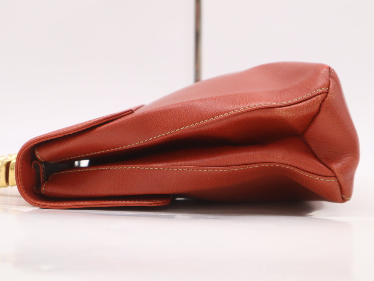LOEWE Leather Velazquez Handbag Red