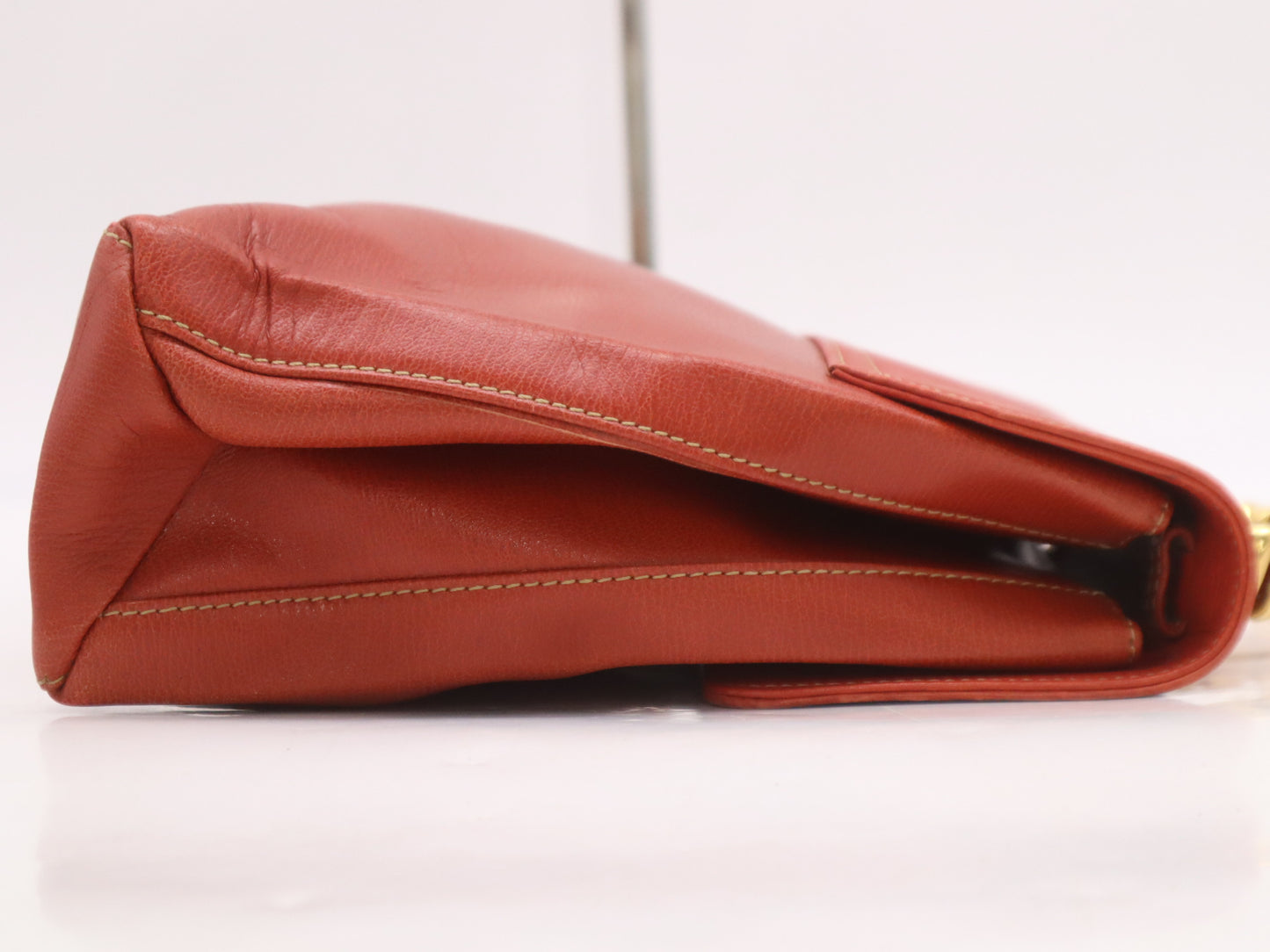 LOEWE Leather Velazquez Handbag Red