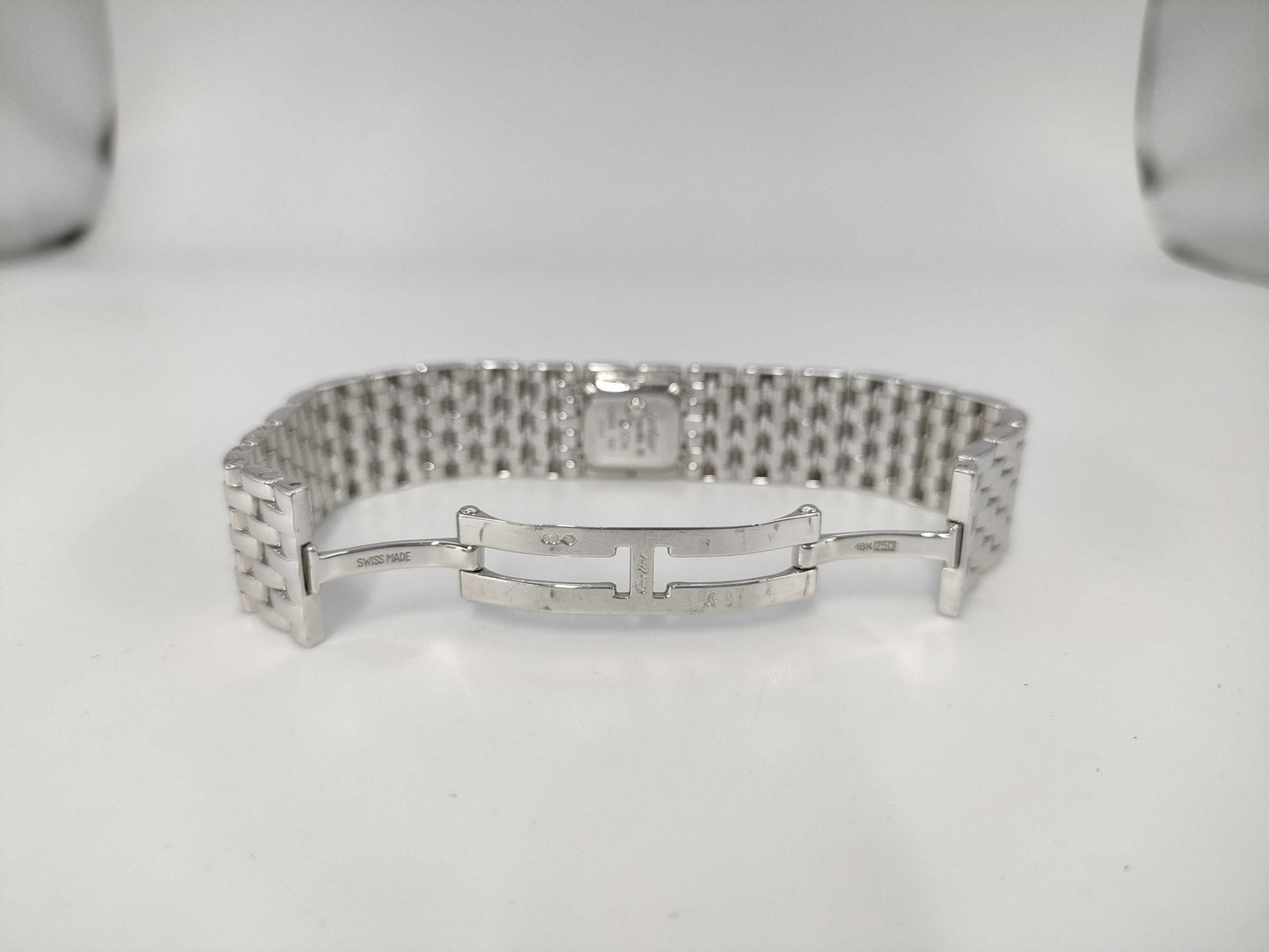 Cartier Panthère Mini Ribbon WG3002T8 2422 43903CD Quartz White Dial 18K Gold Women's Watch