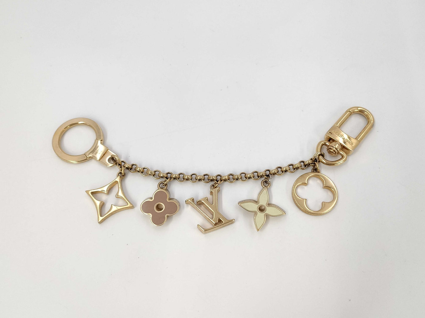 LOUIS VUITTON M65111 Bag Charm Metal Fleur de Monogram Key Case/Key Holder