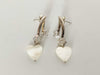 Folli Follie Folli Follie SV925 Shell and Stone Heart Earrings 5.3g