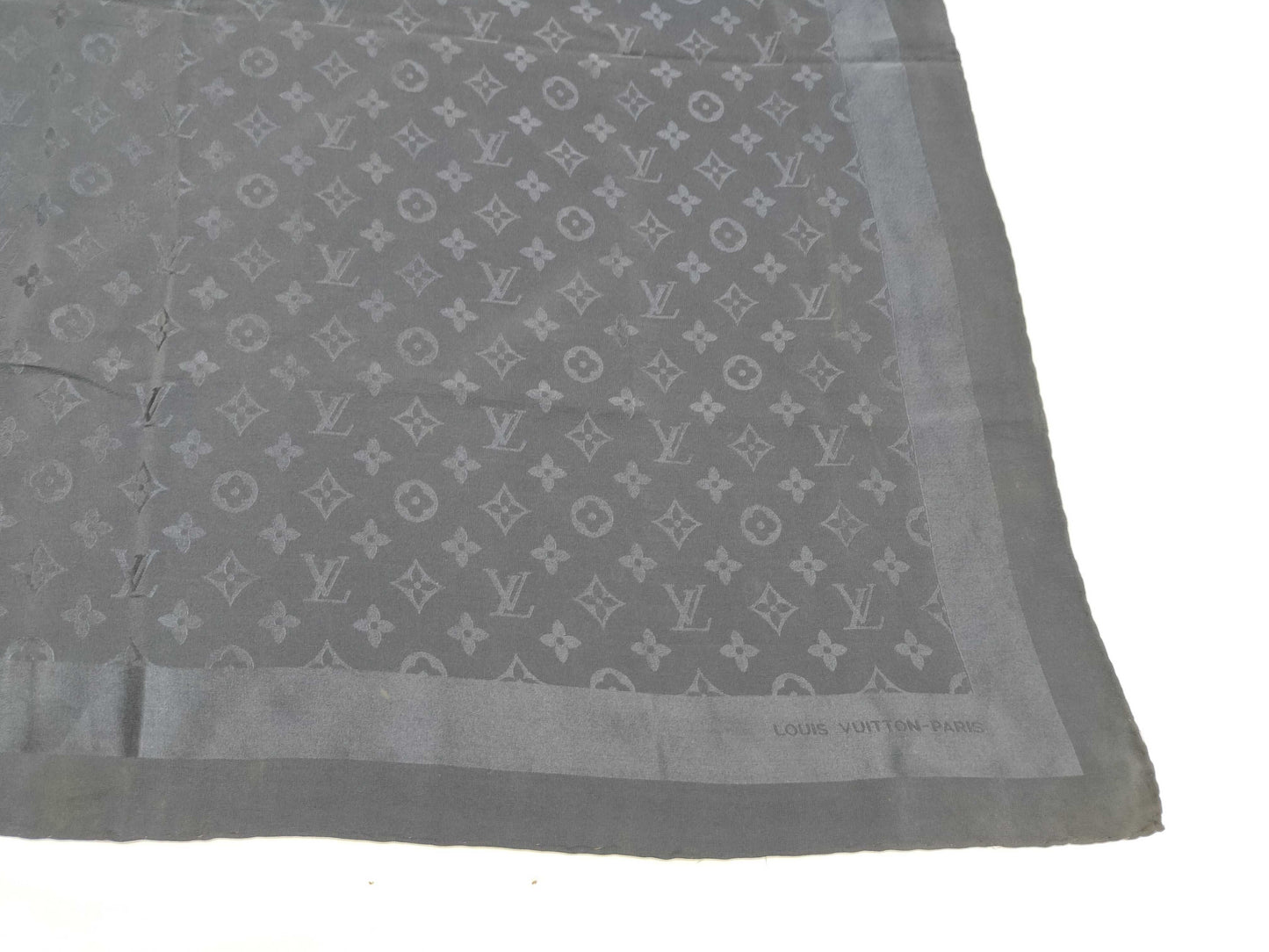 LOUIS VUITTON LOUIS VUITTON Monogram LV Monogram Stole Navy Scarf