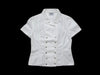 CHANEL 1995 Cropped Jacket White Top with Coco Button