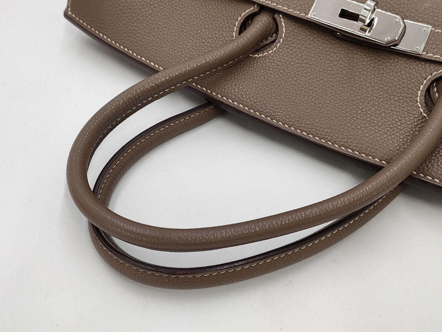HERMES Birkin 35 □J Etain Togo Handbag