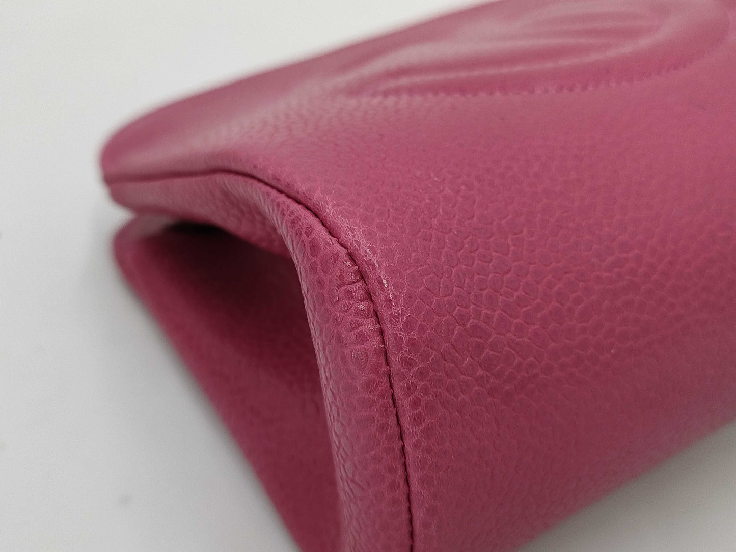 CHANEL Caviar Skin Pouch, Pink