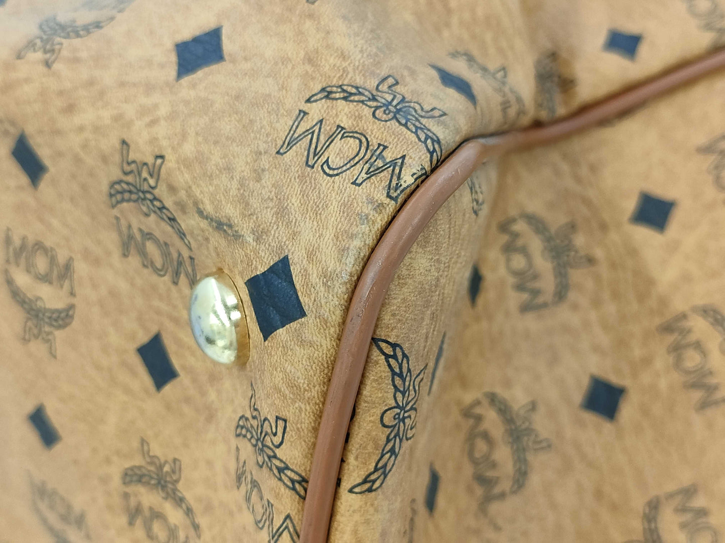 MCM Visetos Boston Bag Boston Bag